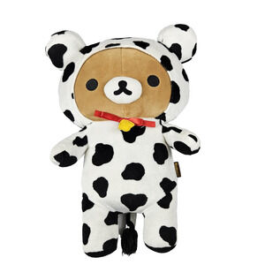Rilakkuma San-X Bear Cow Costume Plush Kawaii Sanrio 14" Stuffed Animal Cosplay